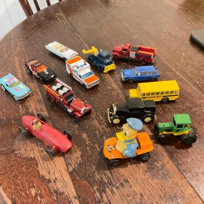 D1542 Vintage Italian Sam’s Toy Maserati Prix Car and other Matchbox and Hot Wheels Cars
