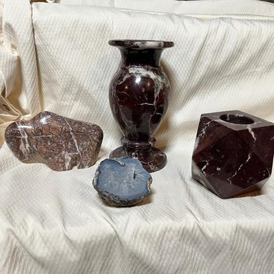 Lot 111 Stone art pieces