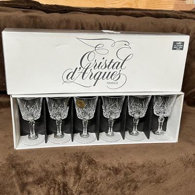 Lot 113 Crystal Liquor stems