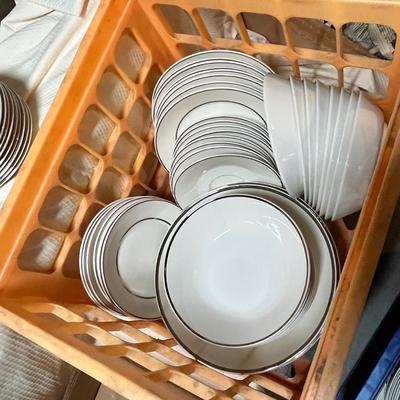 Lot 116 Lot of White china pieces