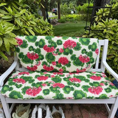 O1548 Lot of Two Plow & Hearth Bench Cushion