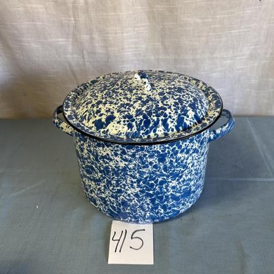 Enamelware Pan and Lid