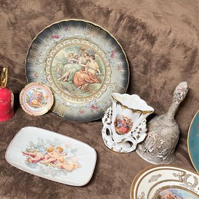 Lot 126 Decorated porcelain w/ people