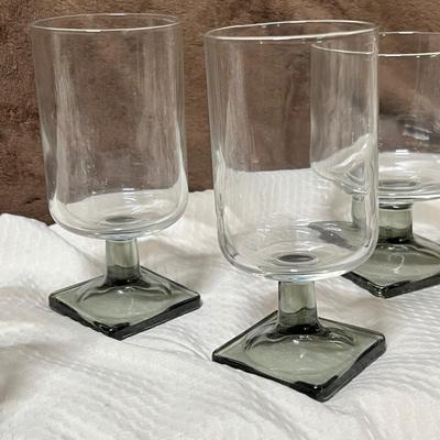 Lot 127 Vintage Smoke colored glassware