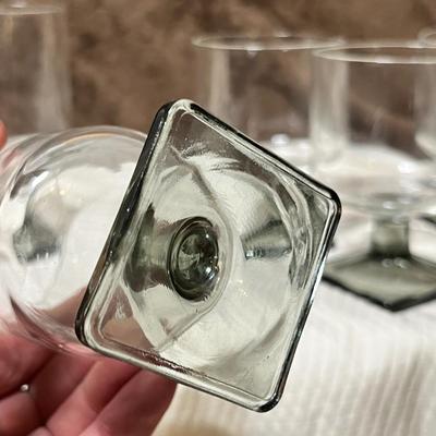 Lot 127 Vintage Smoke colored glassware