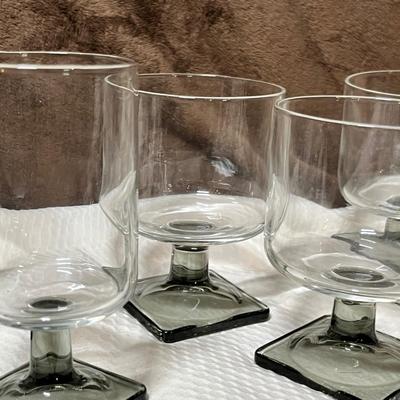 Lot 127 Vintage Smoke colored glassware