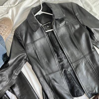Lot 134 4 leather jackets - (ellen Tracey, Anne Klien)