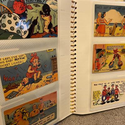 2 Books of Vintage Postcards c. WWII - 1980's
