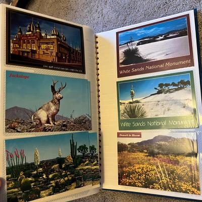 2 Books of Vintage Postcards c. WWII - 1980's