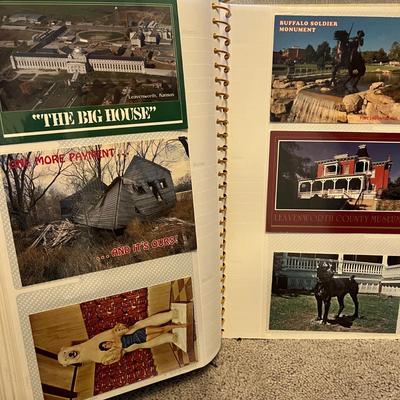 2 Books of Vintage Postcards c. WWII - 1980's
