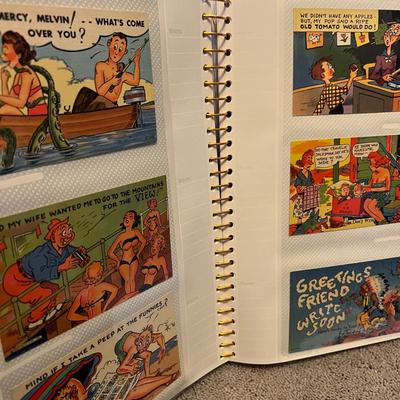 2 Books of Vintage Postcards c. WWII - 1980's