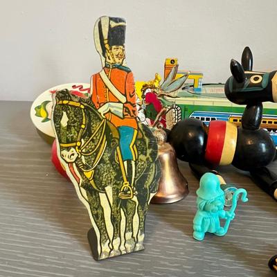 Vintage Toy Lot - Tin, Disney, Cars