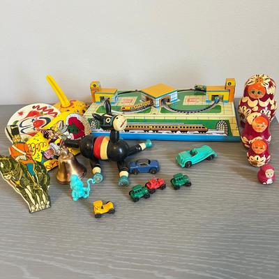 Vintage Toy Lot - Tin, Disney, Cars