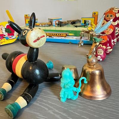 Vintage Toy Lot - Tin, Disney, Cars