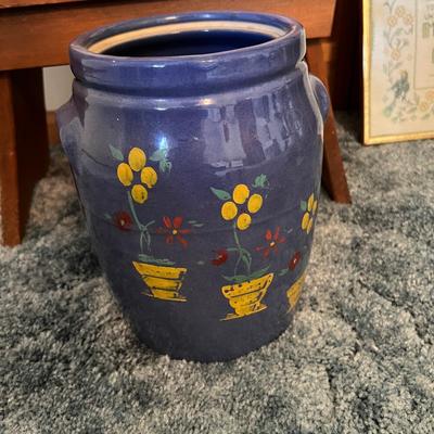 Vintage Shabby Chic Decor - Cast Iron Door Stop, Wicker, Ceramic, Needlepoint