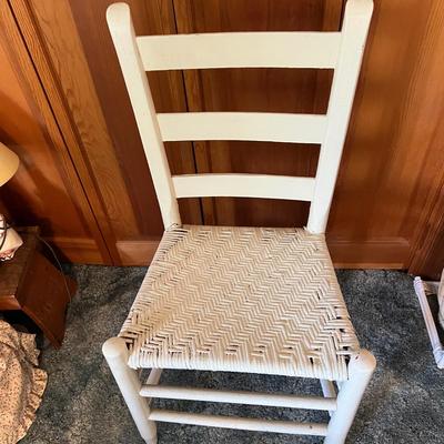 Vintage Shabby Chic Decor - Cast Iron Door Stop, Wicker, Ceramic, Needlepoint
