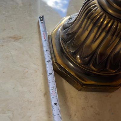 Pair Solid Brass 36 Inch Table Lamps