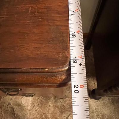 Solid Wood Antique Dresser w Mirror on Casters