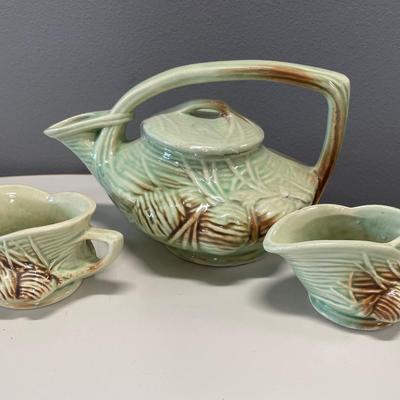 McCoy teapot and cream and sugar