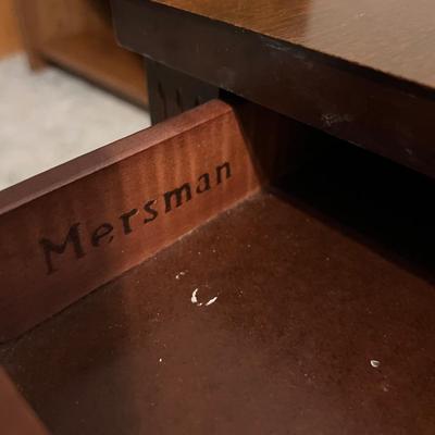 Pair Tiered Mersman MCM Vintage End Tables