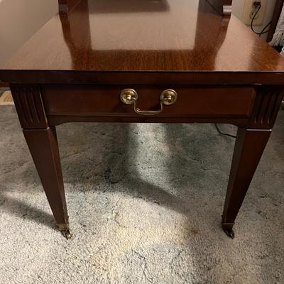Pair Tiered Mersman MCM Vintage End Tables