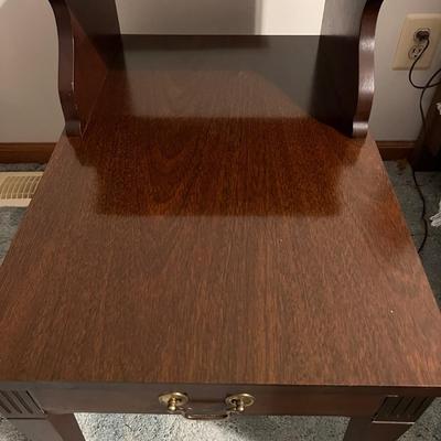 Pair Tiered Mersman MCM Vintage End Tables