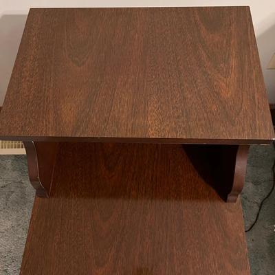 Pair Tiered Mersman MCM Vintage End Tables