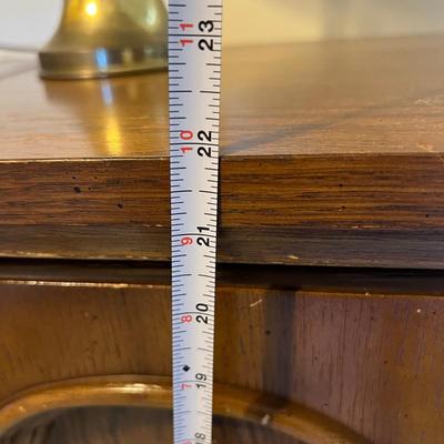 Solid Wood Nightstand 2 Drawers