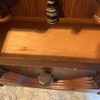 Solid Wood Nightstand 2 Drawers