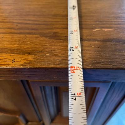 Solid Wood Nightstand 2 Drawers