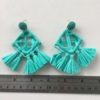 Beautiful blue fashion earrings