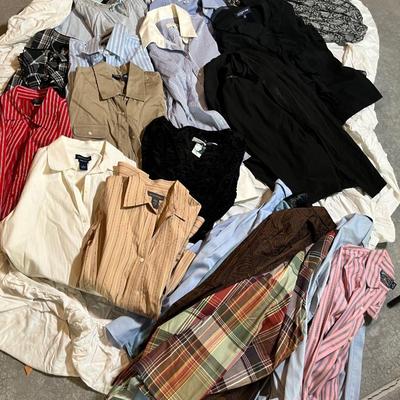 Lot 155 huge lot of collared cotton button up shirts
