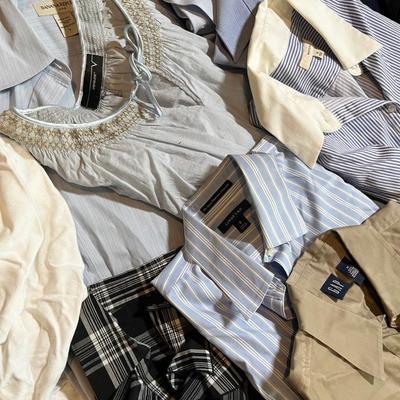 Lot 155 huge lot of collared cotton button up shirts