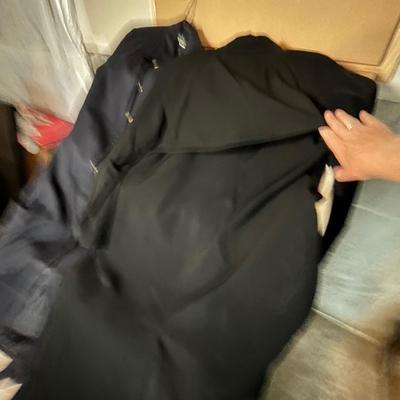 Lot 160 3 coats - 2 trench coats and 1 velour jacket (3/4 lnegth)