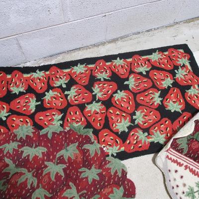 Strawberry Runner & Door Mats (B)