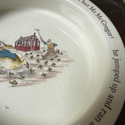 Wedgewood Peter Rabbit bowl and plate