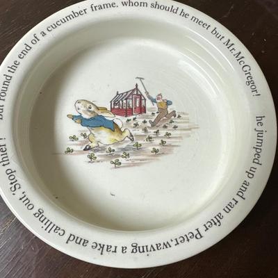 Wedgewood Peter Rabbit bowl and plate