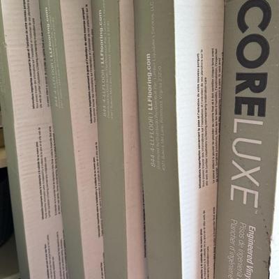 Five Boxes of CoreLuxe Vinyl Plank Flooring