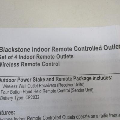 Set Of 4 Blackstone Indoor Remote Controlled Outlets