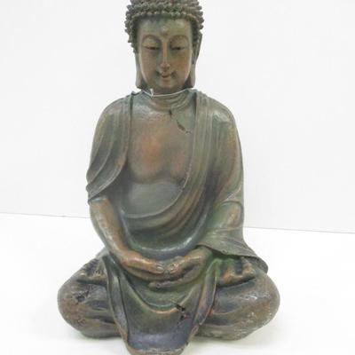New Meditating Buddha Statue Garden Sculpture Figurine Distressed Finish Choice A