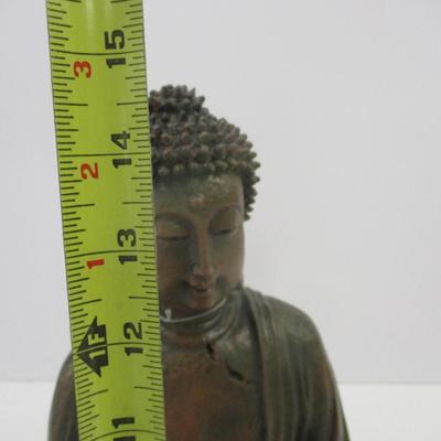 New Meditating Buddha Statue Garden Sculpture Figurine Distressed Finish Choice A