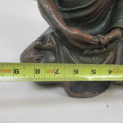 New Meditating Buddha Statue Garden Sculpture Figurine Distressed Finish Choice A