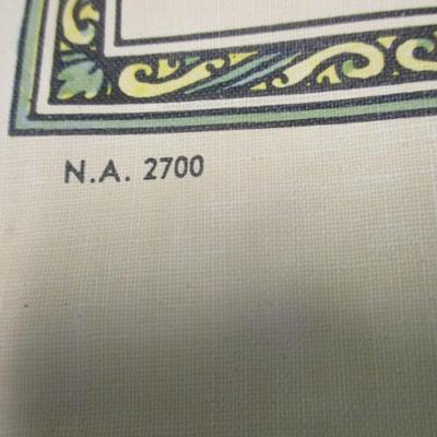 Vintage Litho Showing The Relationship Of Types Of Fabrics & Thread & Needle Sizes Etc...Singer Sewing Machine Company