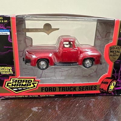 Ford truck F-100 red