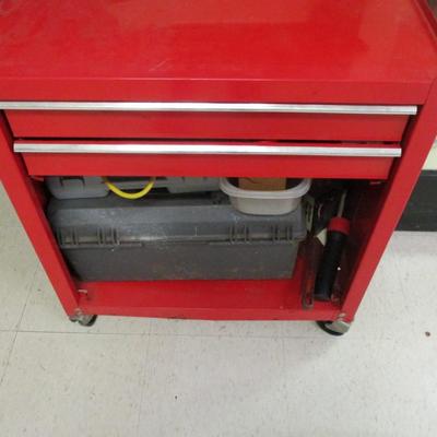 Rolling Tool Box With Tools