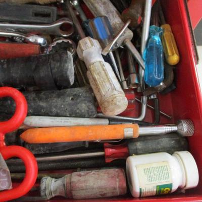 Rolling Tool Box With Tools