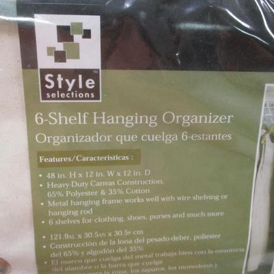 Style Selections 6-Shelf Hanging Organizer