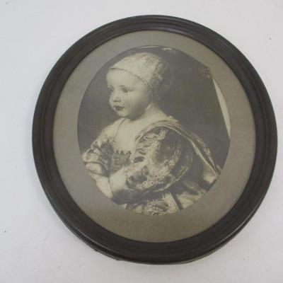 Framed Antique Baby Portrait