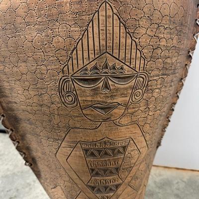 Indonesian Tribal Terracotta Ceremonial Drum (see description)