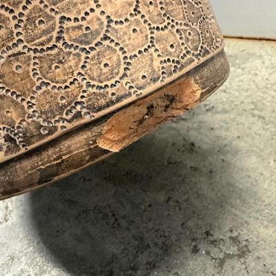 Indonesian Tribal Terracotta Ceremonial Drum (see description)